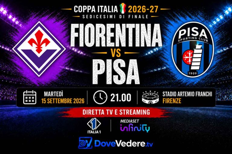 Coppa Italia, Fiorentina Pisa