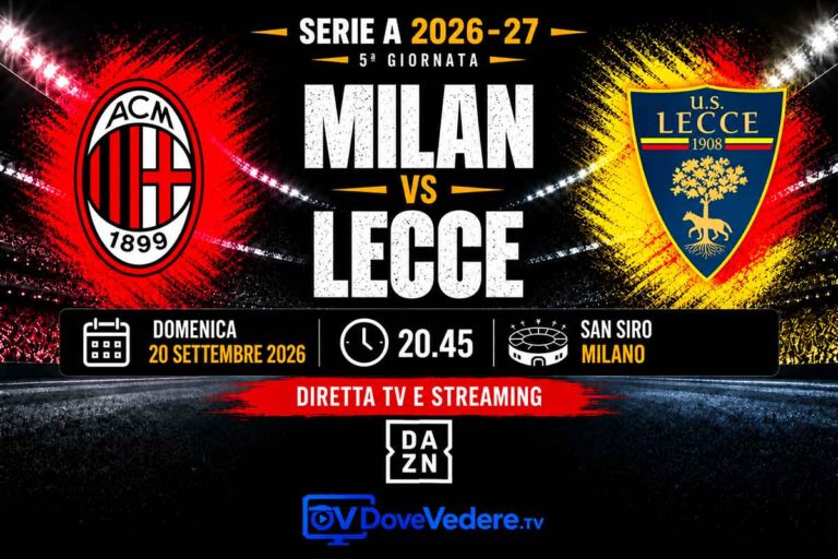 Serie A 2026-27 MIlan Lecce