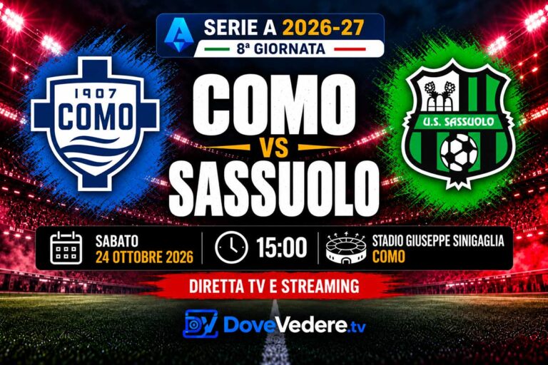 Serie A 2026-27, Como Sassuolo